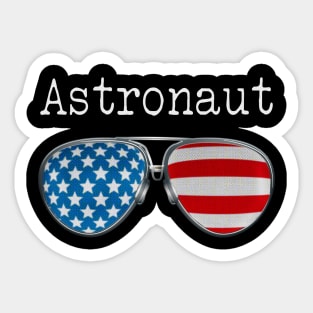 AMERICA PILOT GLASSES ASTRONAUT Sticker